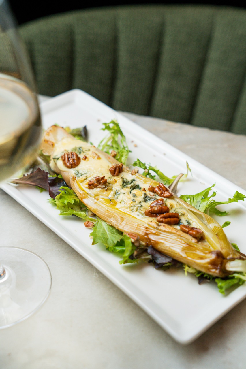 Gratinated chicory with pecans, Bistrot Jad